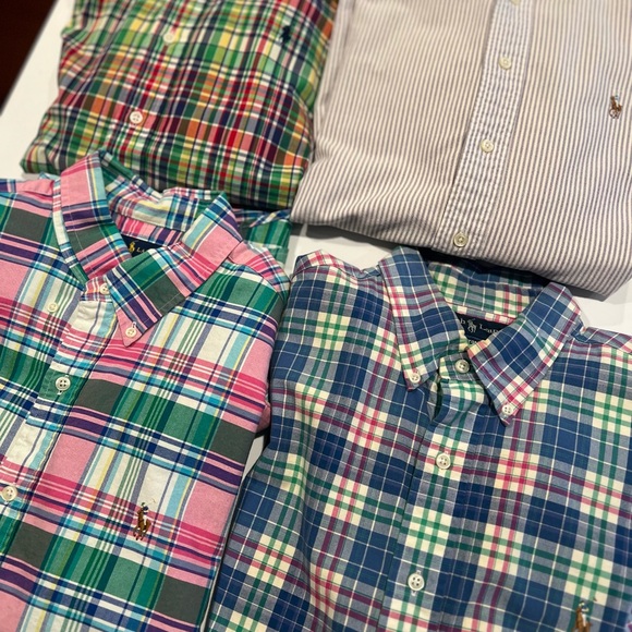 FOUR Polo Ralph lauren sport shirt button down size large - Picture 2 of 9